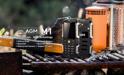 AGM M1 - odolný tlačítkový mobilní telefon - mobil - 2.750 mAh - voděodolný / nárazuvzodrný / odolný pádu / prachotěsný