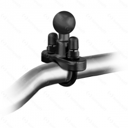 RAM Mounts univerzální držák na telefony větší než 5" s ramenem se zabezpečením na řídítka nebo tyč s objímkou pro Ø12,7-31,75 mm, X-Grip, sestava RAM-B-149Z-UN10B-KNOB3U