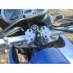 RAM Mounts univerzální držák na telefony větší než 5" s ramenem se zabezpečením na řídítka nebo tyč s objímkou pro Ø12,7-31,75 mm, X-Grip, sestava RAM-B-149Z-UN10B-KNOB3U