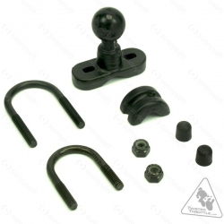 RAM Mounts univerzální držák na telefony větší než 5" s ramenem se zabezpečením na řídítka nebo tyč s objímkou pro Ø12,7-31,75 mm, X-Grip, sestava RAM-B-149Z-UN10B-KNOB3U