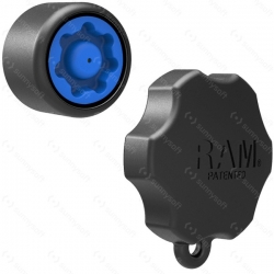 RAM Mounts univerzální držák na telefony větší než 5" s ramenem se zabezpečením na řídítka nebo tyč s objímkou pro Ø12,7-31,75 mm, X-Grip, sestava RAM-B-149Z-UN10B-KNOB3U