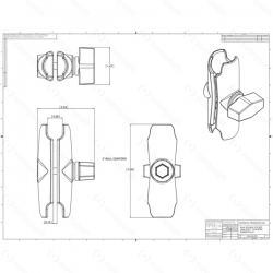 RAM Mounts univerzální držák na mobil větší než 5" do auta s extra silnou přísavkou na sklo, X-Grip, sestava RAM-B-166-UN10U