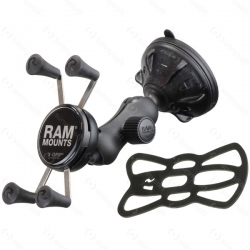 RAM Mounts univerzální držák na mobil do auta s přísavkou na sklo, X-Grip, odlehčené rameno, sestava RAP-B-166-2-UN7U