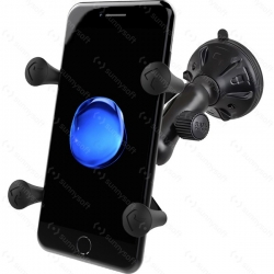 RAM Mounts univerzální držák na mobil do auta s přísavkou na sklo, X-Grip, odlehčené rameno, sestava RAP-B-166-2-UN7U