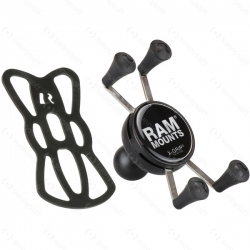 RAM Mounts univerzální držák na mobil do auta s přísavkou na sklo, X-Grip, odlehčené rameno, sestava RAP-B-166-2-UN7U