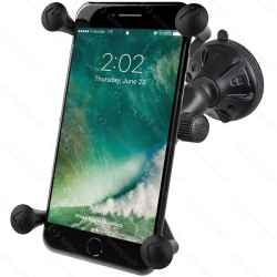 RAM Mounts univerzální držák na mobil větší než 5"s přísavkou na sklo, X-Grip, odlehčené rameno, sestava RAP-B-166-2-UN10U