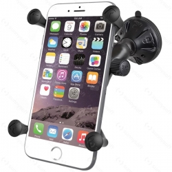 RAM Mounts univerzální držák na mobil větší než 5"s přísavkou na sklo, X-Grip, odlehčené rameno, sestava RAP-B-166-2-UN10U