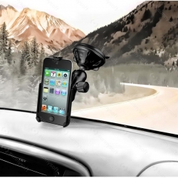 RAM Mounts univerzální držák na mobil větší než 5"s přísavkou na sklo, X-Grip, odlehčené rameno, sestava RAP-B-166-2-UN10U