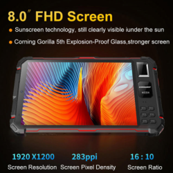 CONQUEST S22 5G ATEX - odolný tablet s certifikací pro výbušné prostředí - LCD 8" - vodotěsný, nárazuvzdorný, prachotěsný - II 2D Ex ib IIIC T120°C DB IP68